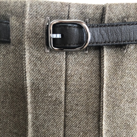 *SOLD* Belted Hermès wool skirt / Never worn - Picture 4 of 7